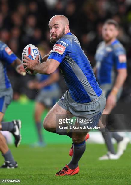 Liam Finn of Wakefield during the Betfred Super League match between Hull FC and Wakefield Trinity on September 14, 2017 in Hull, England.