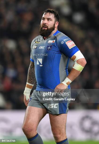 Craig Huby of Wakefield during the Betfred Super League match between Hull FC and Wakefield Trinity on September 14, 2017 in Hull, England.