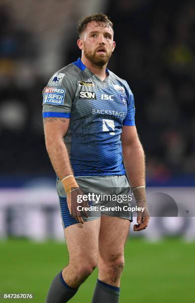 Danny Kirmond of Wakefield during the Betfred Super League match between Hull FC and Wakefield Trinity on September 14, 2017 in Hull, England.