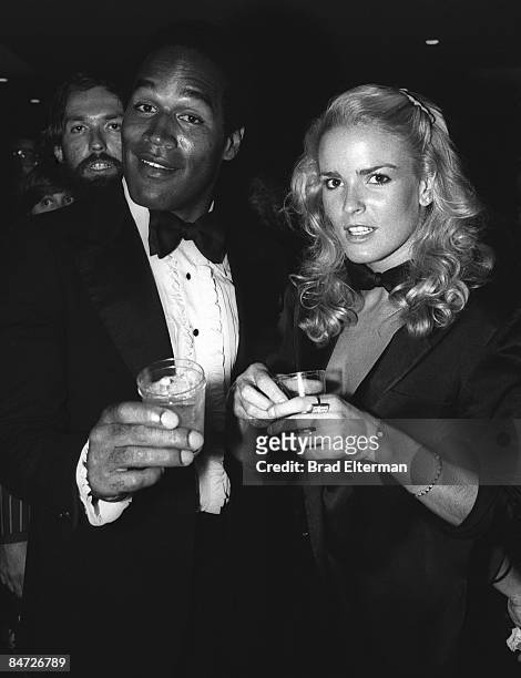 SImpson and his wife Nicole Brown Simpson at The Daisy nigthclub circa 1977 in Los Angeles, California. **EXCLUSIVE**