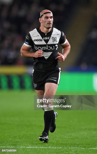 Danny Houghton of Hull FC during the Betfred Super League match between Hull FC and Wakefield Trinity on September 14, 2017 in Hull, England.