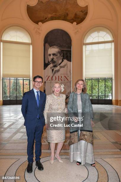 Director of Petit Palais, Christophe Leribault, Countess Marianne Bernadotte de Wisborg and Ambassador of Sweden to France Veronika Wand-Danielsson...