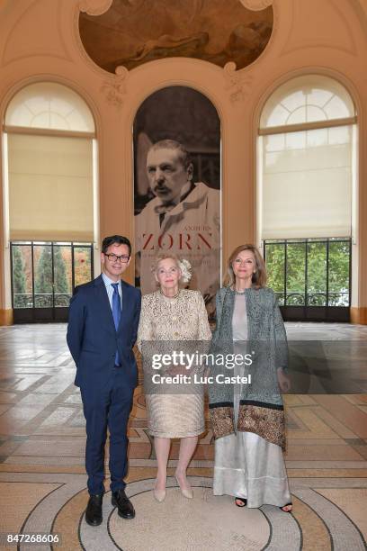 Director of Petit Palais, Christophe Leribault, Countess Marianne Bernadotte de Wisborg and Ambassador of Sweden to France Veronika Wand-Danielsson...