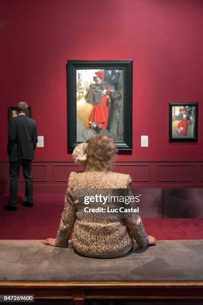 Countess Marianne Bernadotte de Wisborg attends the Swedish Painter Anders Zorn Exhibition at Le Petit Palais on September 13, 2017 in Paris, France.