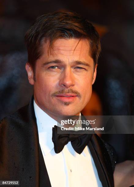 Brad Pitt attends The Orange British Academy Film Awards 2009 at the Royal Opera House on February 8th 2009 in London, England.