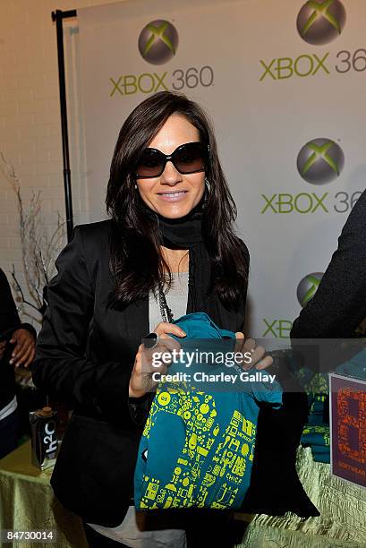 Actress Kara DioGuardi attends the Xbox 360 Gift Suite In Honor Of The 51st Annual Grammy Awards held at Staples Center on February 7, 2009 in Los...