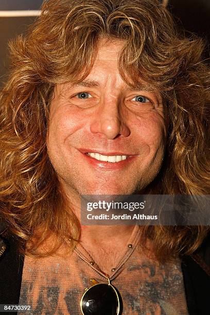 Musician Steven Adler attends the 51st Annual GRAMMY Awards Westwood One Radio Remotes Day 1 held at the Staples Center on February 5, 2009 in Los...