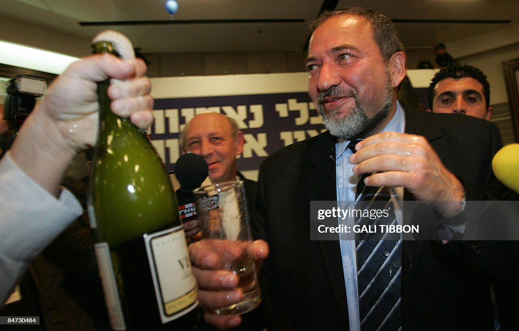 Israeli Avigdor Lieberman, leader of the