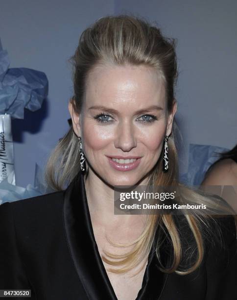 Naomi Watts attends the after party for the Cinema Society and Angel by Thierry Mugler screening of "The International" at the Solomon R. Guggenheim...