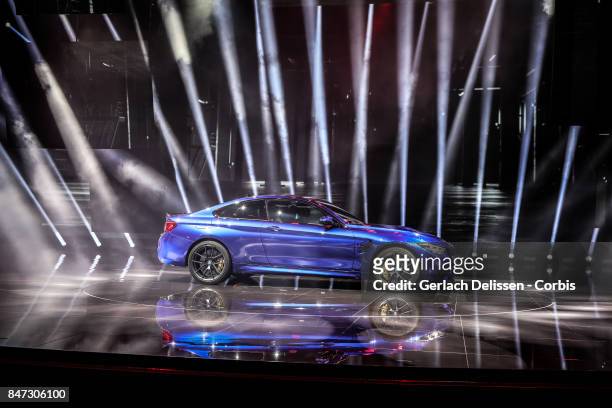 The BMW M5 on display at the 2017 Frankfurt Auto Show 'Internationale Automobil Ausstellung' on September 13, 2017 in Frankfurt am Main, Germany.