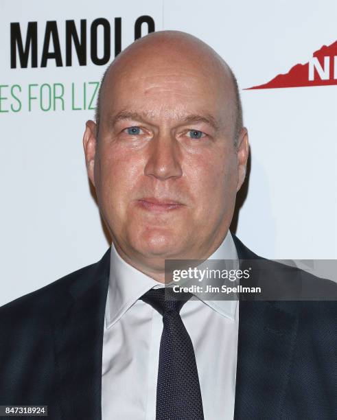 James Cabourne attends the premiere of "Manolo: The Boy Who Made Shoes For Lizards" hosted by Manolo Blahnik with The Cinema Society at The Frick...