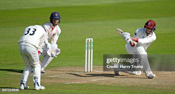 Marcus Trescothick of Somerset bats during Day Four of the Specsavers County Championship Division One match between Somerset and Lancashire at The...