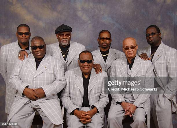 Caleb Butler, Billy Bowers, Ricky McKinnie, Clarence Fountain, Joey Williams, Jimmy Carter and Trae Pierce of The Blind Boys of Alabama