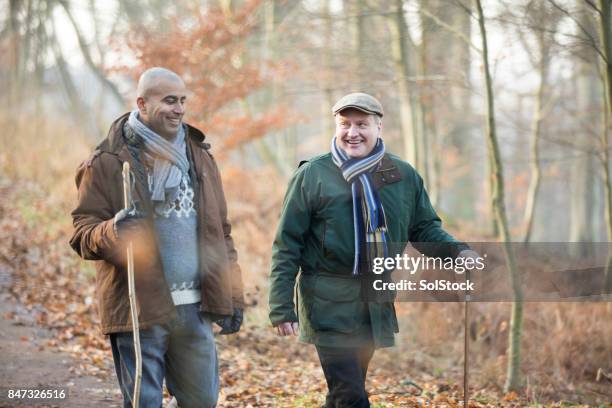 passeggiata invernale di natale - parlare inglese foto e immagini stock