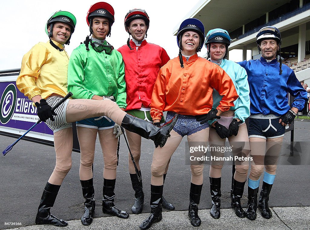 Ellerslie Races Michael Coleman, Troy Harris, Leith Innes, Danielle Johnson, Sam ...
