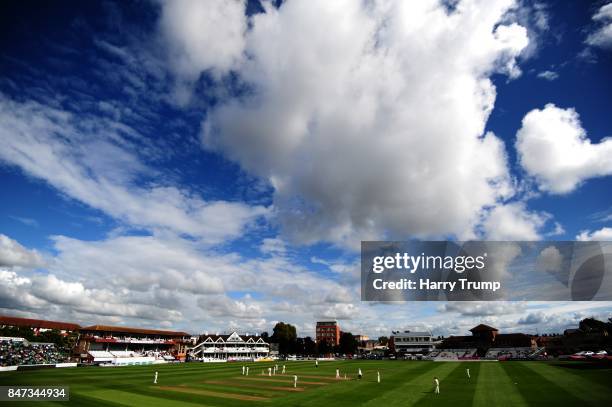 General view of play during Day Four of the Specsavers County Championship Division One match between Somerset and Lancashire at The Cooper...