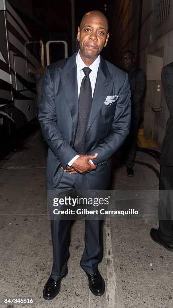 Comedian Dave Chappelle is seen during Rihanna's 3rd Annual Diamond Ball Benefitting The Clara Lionel Foundation at Cipriani Wall Street on September...