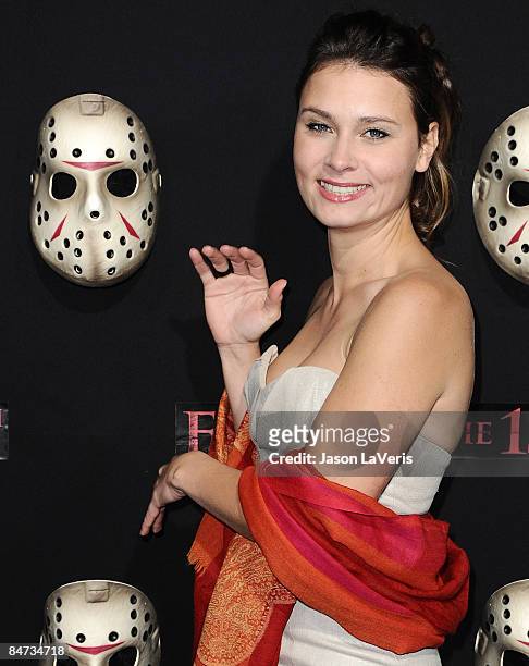 Actress Kristina Klebe attends the premiere of "Friday the 13th" at Grauman's Chinese on February 9, 2009 in Hollywood, California.