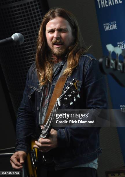 Singer/Songwriter Lukas Nelson performs during Americanafest Off-Campus And SiriusXM Present Lukas Nelson & Promise Of The Real at SiriusXM Studios...