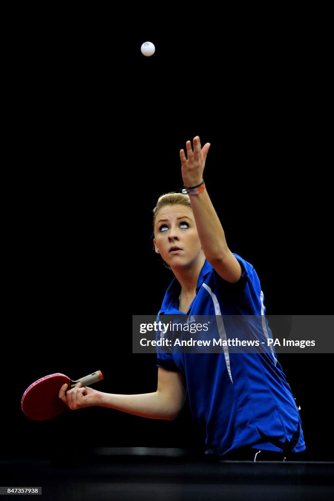 Table Tennis - ETTA National Championships 2012 - Day One - Ponds Forge