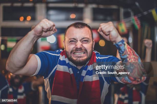 man watching a game - angry fans stock pictures, royalty-free photos & images