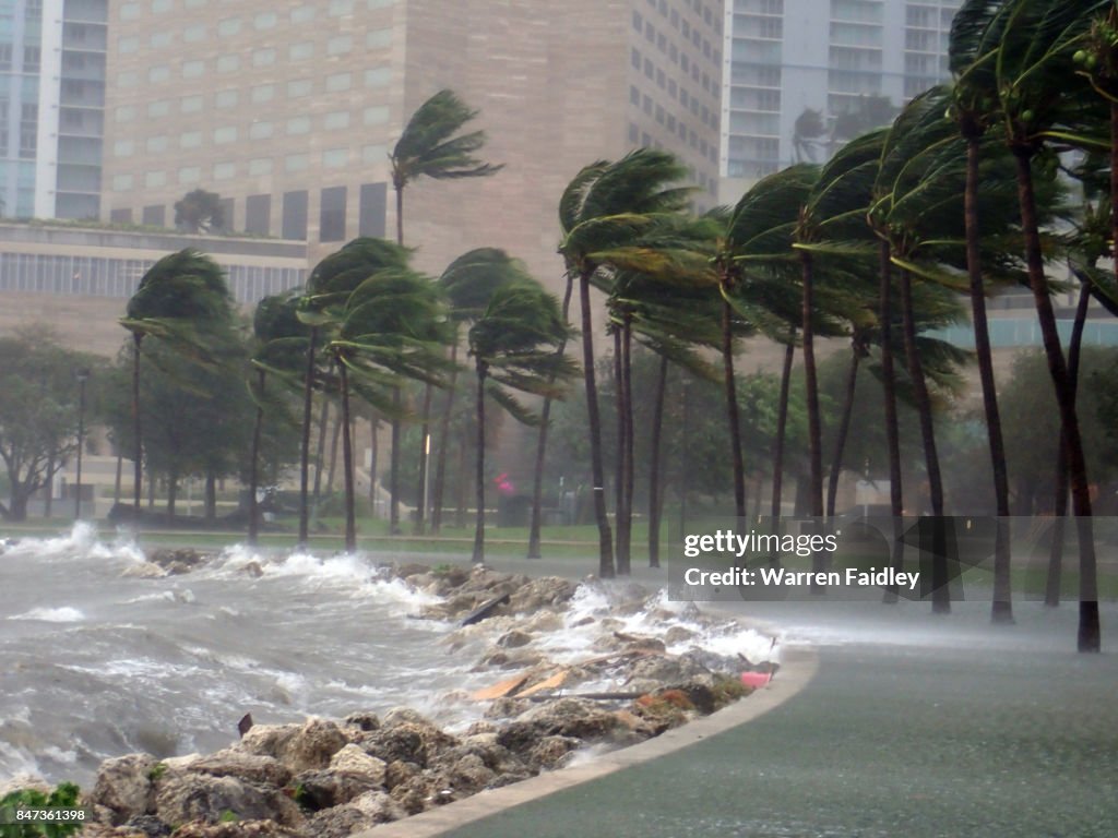 Hurricane Irma Extreme Image of Storm Striking Miami, Florida