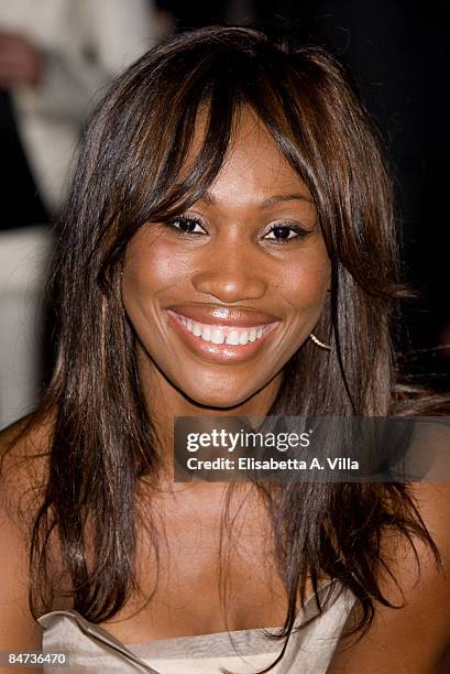 Nicole Coste attends the Grimaldi Giardina Haute Couture Spring/Summer 2009 fashion show on February 2, 2009 in Rome, Italy.