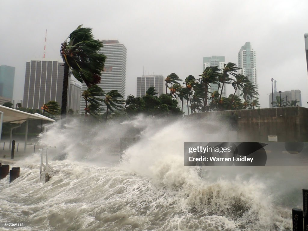 Hurricane Irma Extreme Image of Storm Striking Miami, Florida