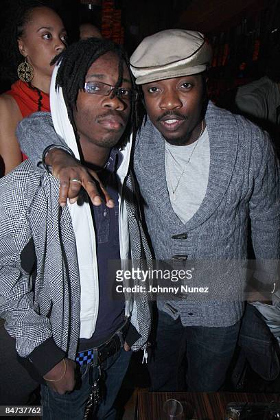 Anthony Hamilton and his son attend Stephen Hill's birthday party at Marquee on October 23, 2008 in New York City.