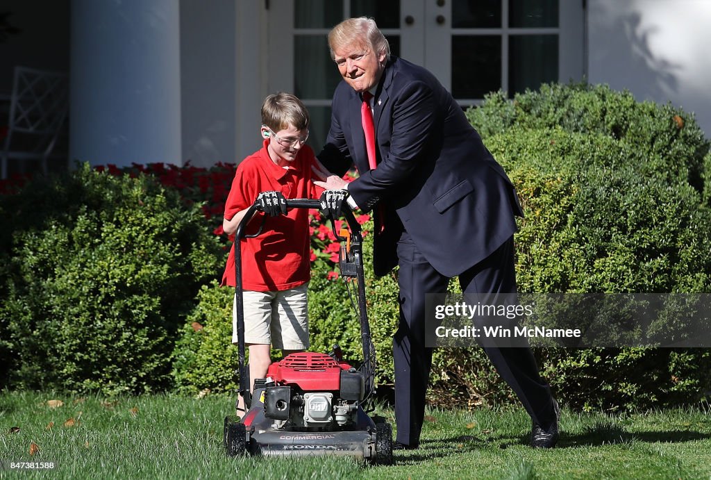 President Accepts Offer From  11-Year-Old Virginia Boy To Mow Lawn Of White House