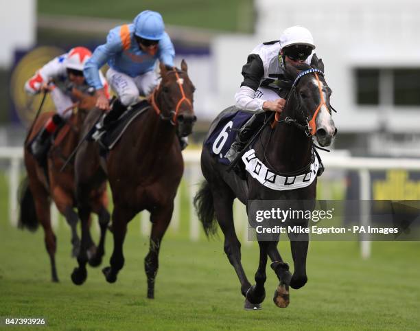 Tip Two Win ridden by A.Kirby wins the Weatherbys Bank Foreign Exchange Flying Scotsman Stakes during day three of the William Hill St. Leger...