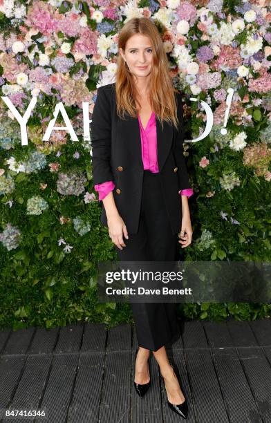 Millie Mackintosh attends the Yahoo Style event at London Fashion Week September 2017 at The Portico Rooms, Somerset House on September 15, 2017 in...