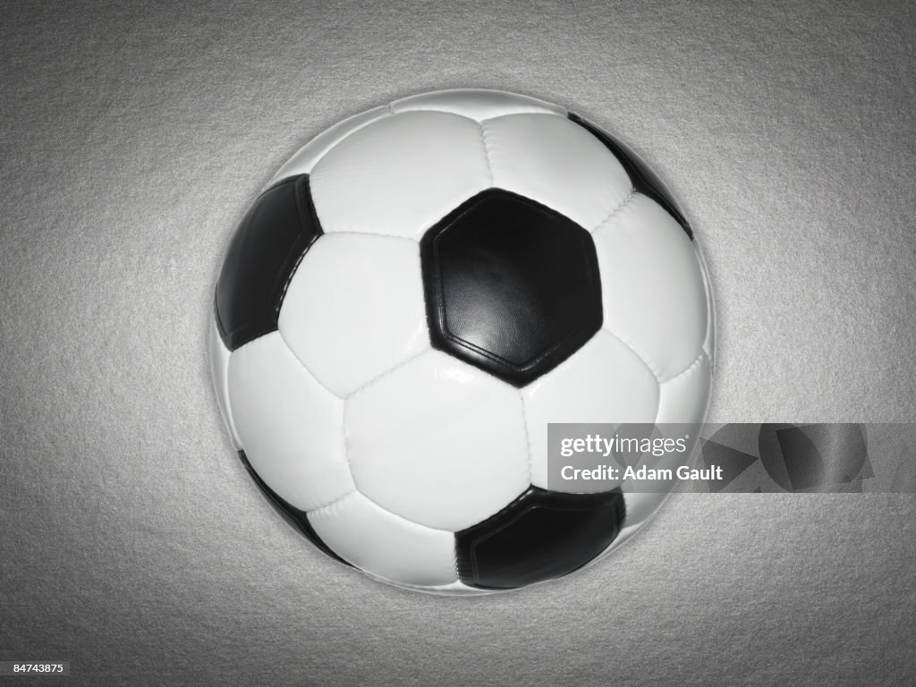 Black and white soccer ball