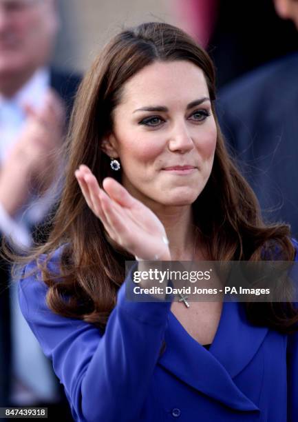 Duchess of Cambridge during her visit to the Treehouse, part of the East Anglia's Children's Hospices, in Ipswich.