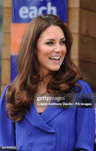 Duchess of Cambridge leaves after her visit to the Treehouse, part of the East Anglia's Children's Hospices, in Ipswich.