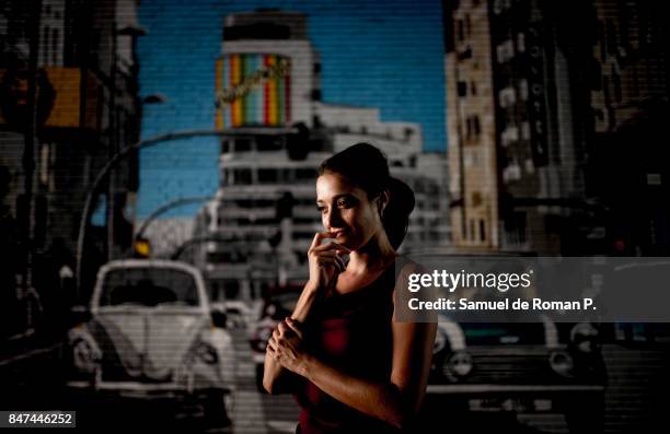 Zaira Montes Portrait Session at 'Novotel Madrid Center' on September 14, 2017 in Madrid, Spain.