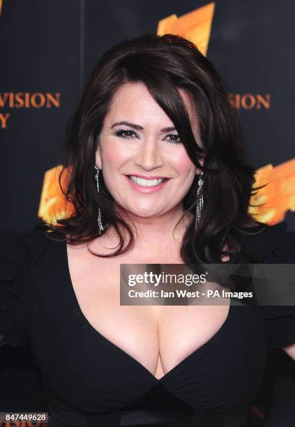 Debbie Rush arrives at the Royal Television Society's RTS Programme Awards, at the Grosvenor House Hotel in London.