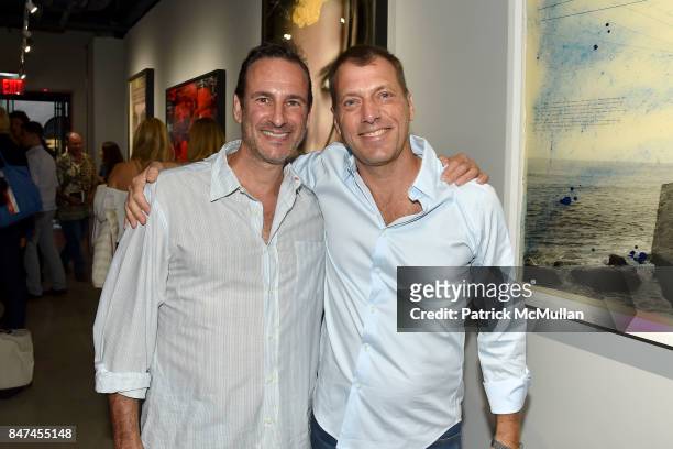 David Schlachet and Brad Abrams attend IV New York Gallery Grand Opening Exhibition on September 14, 2017 in New York City.