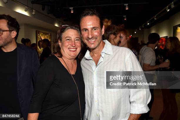 And David Schlachet attend IV New York Gallery Grand Opening Exhibition on September 14, 2017 in New York City.