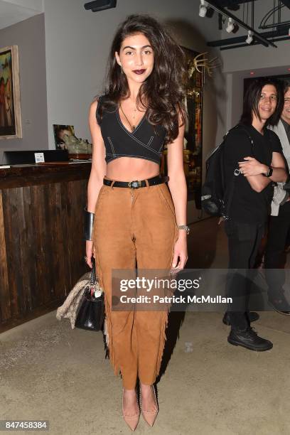 Simone Aptekman attends IV New York Gallery Grand Opening Exhibition on September 14, 2017 in New York City.