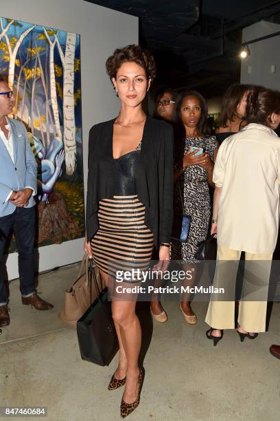 Ana Savoy attends IV New York Gallery Grand Opening Exhibition on September 14, 2017 in New York City.