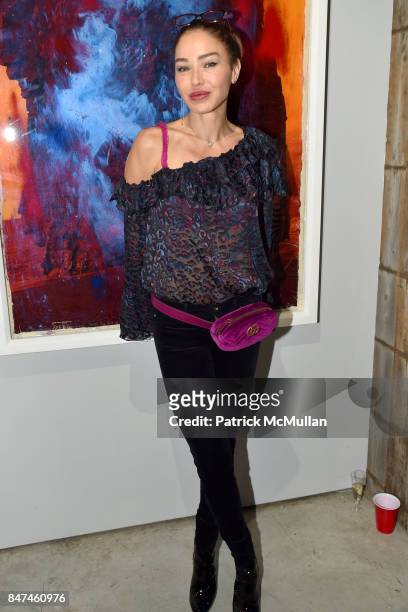 Ozlam Onal attends IV New York Gallery Grand Opening Exhibition on September 14, 2017 in New York City.