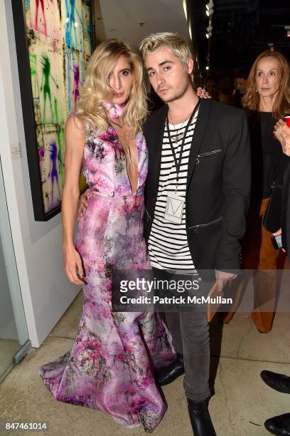Boulena and Zach Presley attend IV New York Gallery Grand Opening Exhibition on September 14, 2017 in New York City.