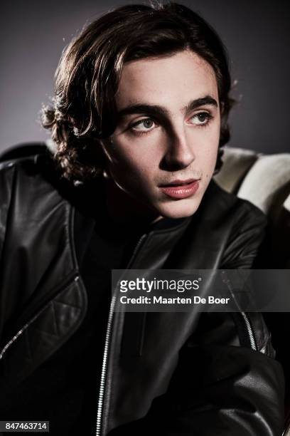 Timothée Chalamet from the film "Call Me By Your Name" poses for a portrait during the 2017 Toronto International Film Festival at Intercontinental...