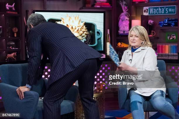 Pictured : Andy Cohen and Martha Stewart --