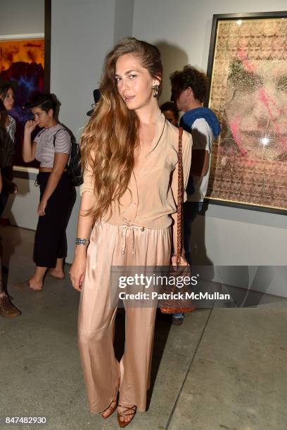 Kim Matuloba attends IV New York Gallery Grand Opening Exhibition on September 14, 2017 in New York City.