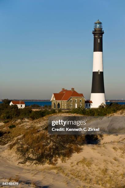 fire island light - leuchtturm fire island stock-fotos und bilder