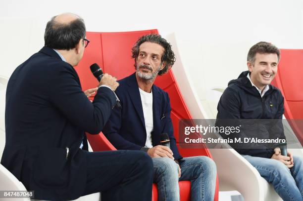 Salvatore Ficarra and Valentino Picone attend FuoriCinema on September 15, 2017 in Milan, Italy..