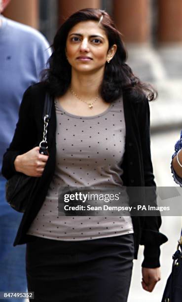 The sister of Anni Dewani, Ami Denborg arrives at the High Court in London today where two judges ruled that it would be unjust and oppressive to...