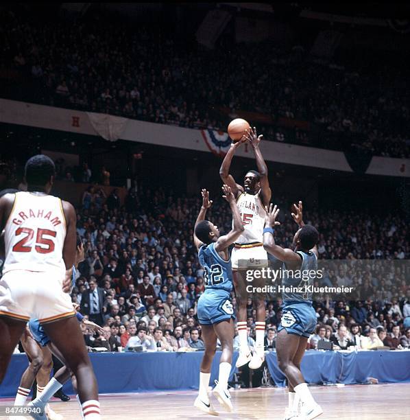 Tournament: Maryland Albert King in action, shot vs Georgetown. Philadelphia, PA 3/14/1980 CREDIT: Heinz Kluetmeier